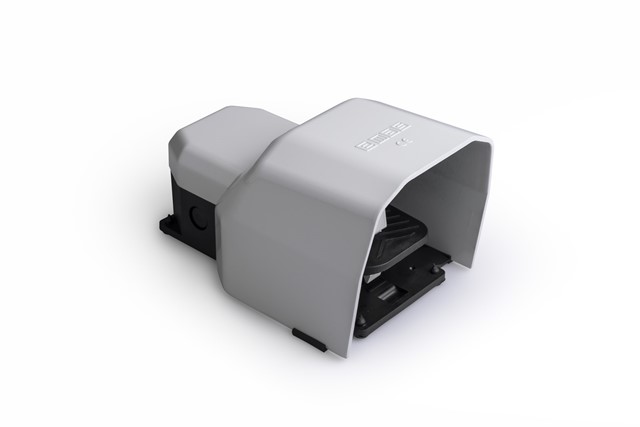 PDK Series Metal Protection 1NO+1NC Single Grey Plastic Foot Switch